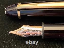 RARE TRANSITIONAL W-GERMANY Montblanc Meisterstuck 146 Fountain Pen B nib MINT