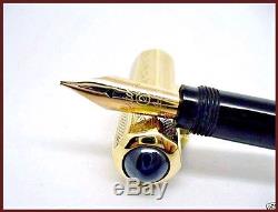 Rare Astoria N2 Octagonal 18 Kr Gold Safety Fountain Pen Turquoise Top 1930