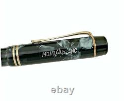 Rare Montblanc N 334 1/2 Blue Marbled Fountain Pen 1937