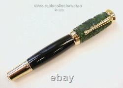 Rare New Montblanc Jade Qing Dynasty Le Fountain Pen 2002