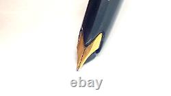 Rare Nib! Montblanc No 22 Fountain Pen, Black, 14k Oblique Broad Nib