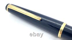 Rare Nib! Montblanc No 32 Fountain Pen, Black, 14k Oblique Double Broad Nib