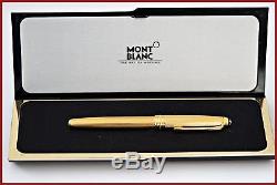 Rare Uninked Montblanc Meisterstuck 144V Fountain Pen Gold nib