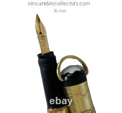 Rare Vintage Montblanc Double Zero 18 K Gold R Eyedropper Fountain Pen 1920