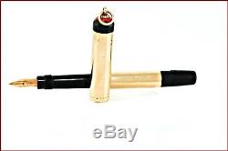 Rare Vintage Montblanc Rouge Et Noir N1 /18k Gold R Safety Fountain Pen Pendant