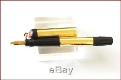 Rare Vintage Montblanc Rouge Et Noir N1 /18k Gold R Safety Fountain Pen Pendant