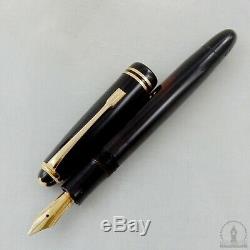 Rare c1950 1st Version Celluloid Montblanc 244 Fountain Pen Flexible 14K OB Nib