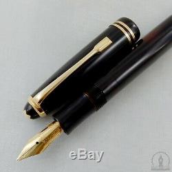 Rare c1950 1st Version Celluloid Montblanc 244 Fountain Pen Flexible 14K OB Nib
