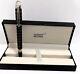 Refurbished Mont Blanc Star Walker Roller Ball Point Black Pen For Gift