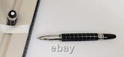 Refurbished Mont Blanc Star Walker Roller Ball Point Black Pen For Gift