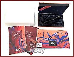 SEALED Montblanc Agatha Christie Writers LE 1996 Silver snake fountain pen