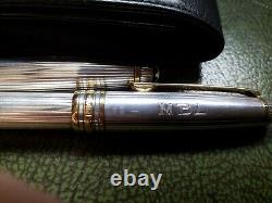 Sterling Silver (hall marked) montblanc pen set ball pen & propelling pencil