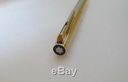Vintage #1846 Montblanc Gold Ballpoint Click Pen New In Box
