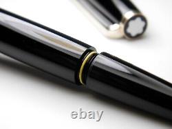 Vintage Black Montblanc 320 Fountain Pen-14K Gold M Nib-Germany 1971-1973