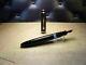 Vintage Jet Black Montblanc 3-44 Fountain Pen-14K Gold Nib-Germany 1948-1954