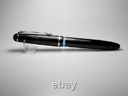 Vintage Jet Black Montblanc 3-44 Fountain Pen-14K Gold Nib-Germany 1948-1954