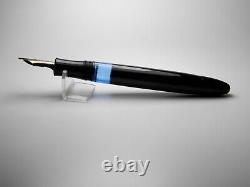 Vintage Jet Black Montblanc 3-44 Fountain Pen-14K Gold Nib-Germany 1948-1954