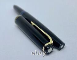 Vintage MONTBLANC 24 Resin Fountain Pen- 14k F Fine Pt Nib- Germany-SERVICED- 22