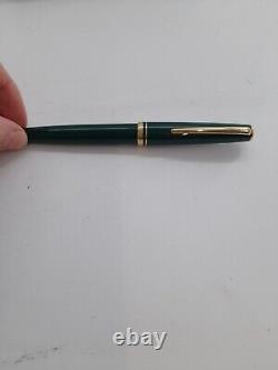 Vintage MONTBLANC Generation Ballpoint Pen Green Gold Trim in Presentation Box