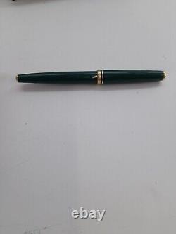 Vintage MONTBLANC Generation Ballpoint Pen Green Gold Trim in Presentation Box