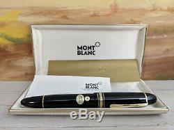 Vintage MONTBLANC Meisterstuck Medium 14K Gold nib 149 Fountain Pen, NOS