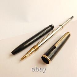 Vintage MONTBLANC Pix No36 Black Gold Trim Mechanical Pencil 1.18 Germany 1960s