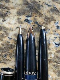 Vintage Mont Blanc Pen, Pencil, Fountain Pen Set No. 24,26,28 In Box FIXED PRICE