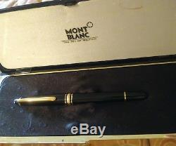 Vintage MontBlanc Meisterstuck 149 Fountain Pen 14k /Gold nib with case