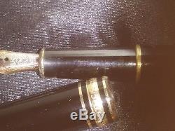 Vintage MontBlanc Meisterstuck 149 Fountain Pen 14k /Gold nib with case