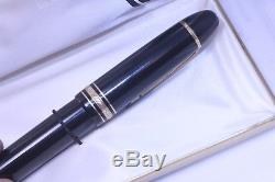 Vintage Montblanc 149 Diplomat Fountain Pen 14K Medium Nib Minty boxed W. Germany