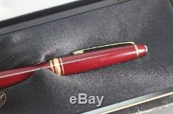 Vintage Montblanc 164 164R Classique BURGUNDY Ballpoint Pen NOS NEW