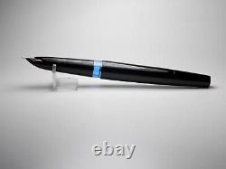 Vintage Montblanc 22 Fountain Pen-Jet Black-14K Gold EF Nib-Germany 1960-1970