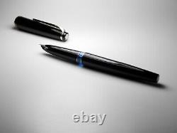 Vintage Montblanc 22 Fountain Pen-Jet Black-14K Gold EF Nib-Germany 1960-1970