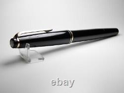 Vintage Montblanc 22 Fountain Pen-Jet Black-14K Gold EF Nib-Germany 1960-1970