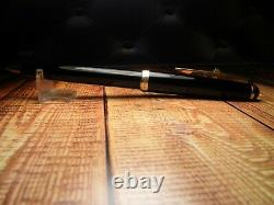 Vintage Montblanc 315 Ballpoint Pen-Black-Lever Clip-Made in Germany 1950s