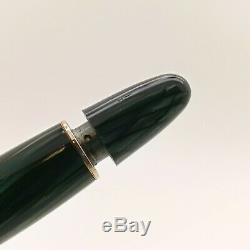 Vintage Montblanc Green Striated Striped 146 Excellent Condition working F nib