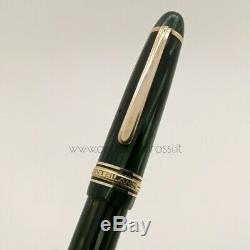 Vintage Montblanc Green Striated Striped 146 Excellent Condition working F nib