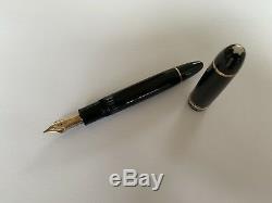 Vintage Montblanc Meisterstuck 149 GT 14k Gold Broad Nib Fountain Pen No Reserve
