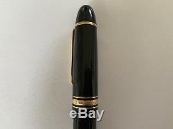 Vintage Montblanc Meisterstuck 149 GT 14k Gold Broad Nib Fountain Pen No Reserve