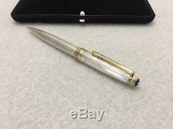 Vintage Montblanc Meisterstuck SOLITAIRE Ag 925 Silver Ballpoint Pen Boxed