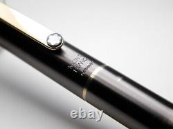 Vintage Montblanc Noblesse Slimline Fountain Pen in Box-Gunmetal-Germany 1980s