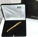 Vintage Montblanc Solitaire 146 Gold Plated Barley Fountain Pen With Box
