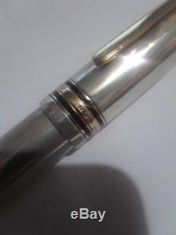 Vintage Steel MONTBLANC MEISTERSTUCK 149 fountain pen used for parts good piston