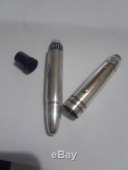 Vintage Steel MONTBLANC MEISTERSTUCK 149 fountain pen used for parts good piston