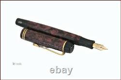 Vintage Very Rare Red Marbled Montblanc 333 ½ Fountain Pen 1930