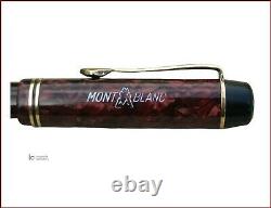 Vintage Very Rare Red Marbled Montblanc 333 ½ Fountain Pen 1930